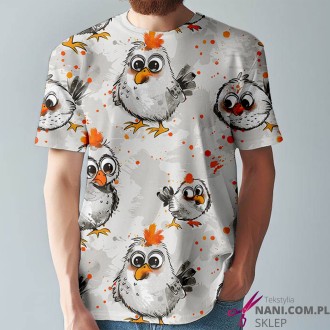 o kurczaki- Dresówka Pętelka 235g/m2