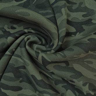 moro zielone- Dresówka drapana - 320g/m2