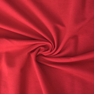 Czerwony - Dresówka pętelka - 240g/m2