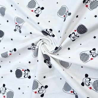 Panda - Interlock - 100% bawełna 160g/m2
