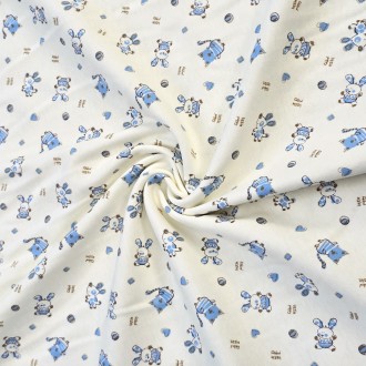 Kotki ,pieski, Króliczki - Interlock - 100% bawełna 180g/m2