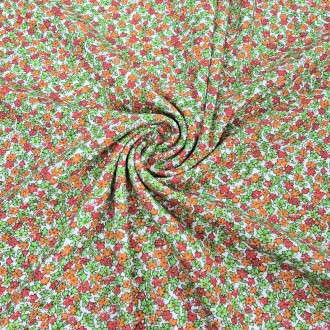 Kwietna łączka - Interlock - 100% bawełna 160g/m2