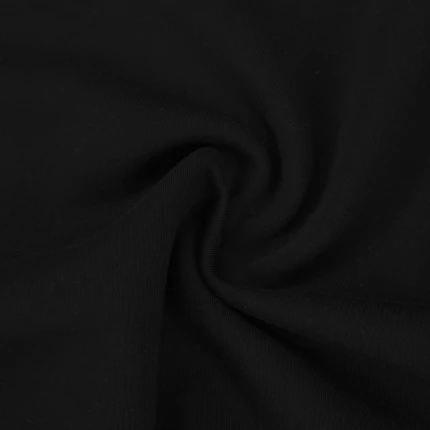 Czarna - Dresówka drapana - 320g/m2