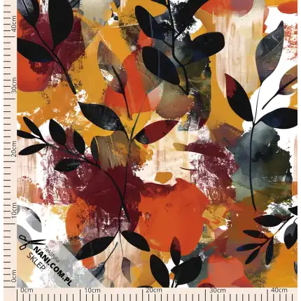 kolory jesieni- Dresówka Pętelka 235g/m2