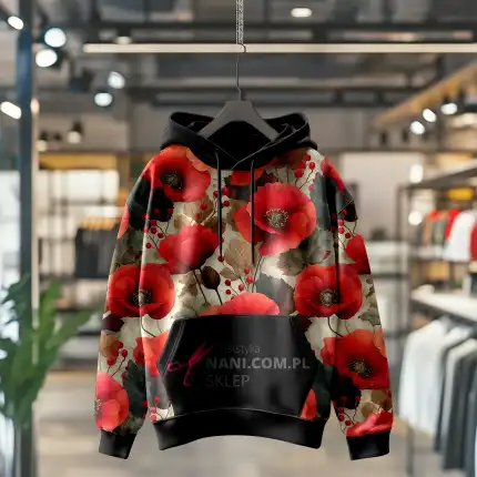 makowe pole-Dresówka Pętelka 235g/m2