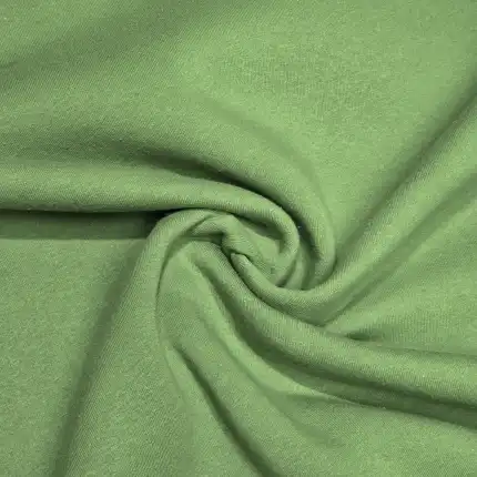 stonowana zieleń- Dresówka drapana - 320g/m2