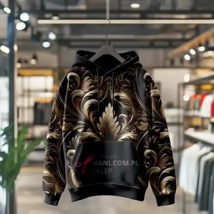 Barok i Leopard-Dresówka Pętelka 235g/m2