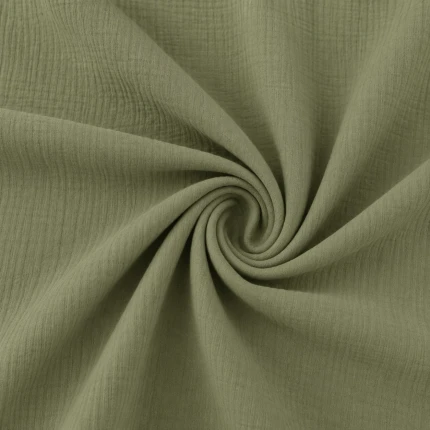 khaki-- Muślin - 100% bawełna 130g/m2