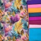 pre order-Elegancka botanika- Dresówka Pętelka 235g/m2