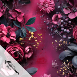 Burgundowa Abstrakcja